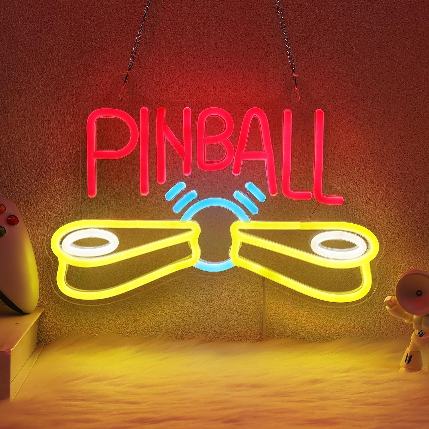 Pinball Neon Tabelası, USB ile - Arcade Games & Vending Llc Photos incelemesi ve fiyatı